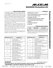 MAX8550EVKIT datasheet pdf MAXIM - Dallas Semiconductor