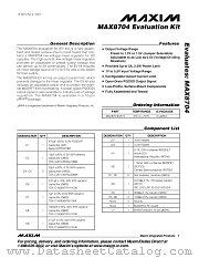 MAX8704EVKIT datasheet pdf MAXIM - Dallas Semiconductor