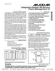 MAX8890ETCGGG datasheet pdf MAXIM - Dallas Semiconductor