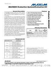 MAX9850EVKIT datasheet pdf MAXIM - Dallas Semiconductor