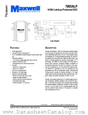 7805ALPRPDE datasheet pdf Maxwell Technologies