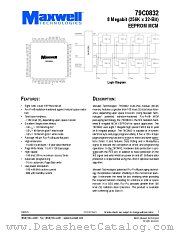 79C0832RPQK20 datasheet pdf Maxwell Technologies