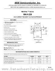 MAX-225 datasheet pdf MDE Semiconductor