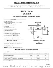 MAX-260 datasheet pdf MDE Semiconductor