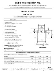 MAX-422 datasheet pdf MDE Semiconductor