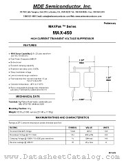 MAX-450 datasheet pdf MDE Semiconductor