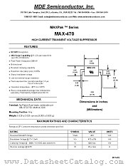 MAX-470 datasheet pdf MDE Semiconductor