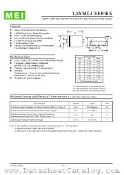 1.5SMCJ120C datasheet pdf MEI