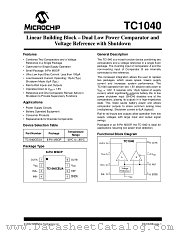 TC1040CEUATR datasheet pdf Microchip
