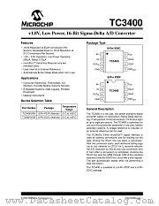 TC3400VOATR datasheet pdf Microchip