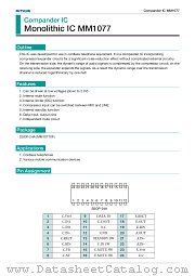 MM1077XF datasheet pdf Mitsumi Electric