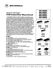 MC145500P datasheet pdf Motorola