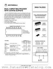 SN74LS253DW datasheet pdf Motorola