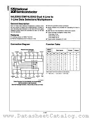 54LS352FMQB datasheet pdf National Semiconductor