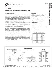 CLC522MDC datasheet pdf National Semiconductor