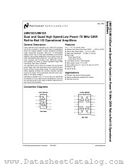 LM6152BCN datasheet pdf National Semiconductor