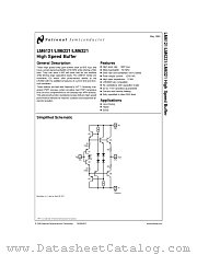 LM6321M datasheet pdf National Semiconductor
