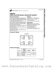 LMC6044MWC datasheet pdf National Semiconductor