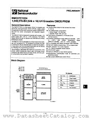 NMC27C1024Q25 datasheet pdf National Semiconductor