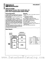 NMC27C256BNE200 datasheet pdf National Semiconductor