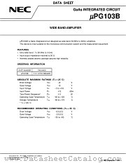 UPG103A(1) datasheet pdf NEC
