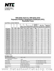 NTE16009-ECG datasheet pdf NTE Electronics