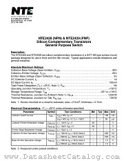 NTE2429 datasheet pdf NTE Electronics