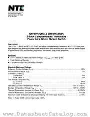 NTE378 datasheet pdf NTE Electronics