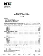 NTE5313 datasheet pdf NTE Electronics