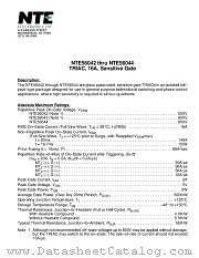 NTE56043 datasheet pdf NTE Electronics
