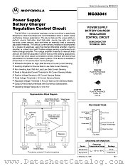 MC33341D datasheet pdf ON Semiconductor