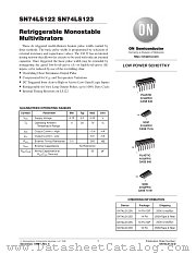 SN74LS122ML1 datasheet pdf ON Semiconductor