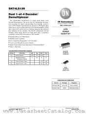 SN74LS139MR1 datasheet pdf ON Semiconductor