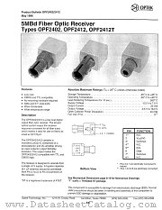 OPF2412 datasheet pdf Optek Technology