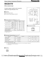 MAZ3047X datasheet pdf Panasonic
