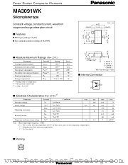 MAZ3091E datasheet pdf Panasonic