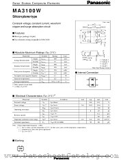 MAZ3100X datasheet pdf Panasonic