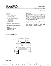 PDM31256SA15SOATR datasheet pdf PARADIGM