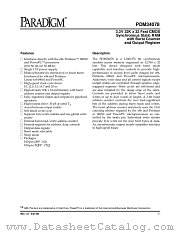 PDM34078SA10QATY datasheet pdf PARADIGM