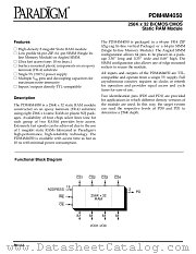 PDM4M4050S10M datasheet pdf PARADIGM