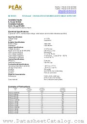 PZ5CU-1212E datasheet pdf PEAK electronics