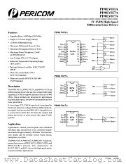 PI90LVB031AW datasheet pdf Pericom Technology