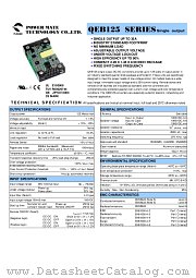 QEB125-48S2P5-K datasheet pdf Power Mate Technology