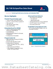 QL7100-7PS484I datasheet pdf QuickLogic