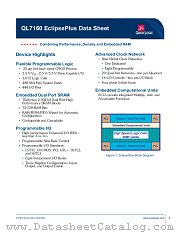 QL7160-4PT280I datasheet pdf QuickLogic