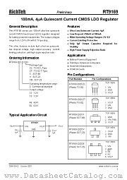 RT9169-15CZL datasheet pdf RichTek