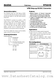 RT9261B-25CX datasheet pdf RichTek