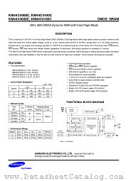 KM44C4100CKL-6 datasheet pdf Samsung Electronic
