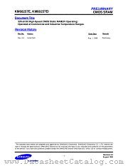 KM68257ETGI-10 datasheet pdf Samsung Electronic