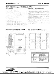 KM684000LT-7 datasheet pdf Samsung Electronic